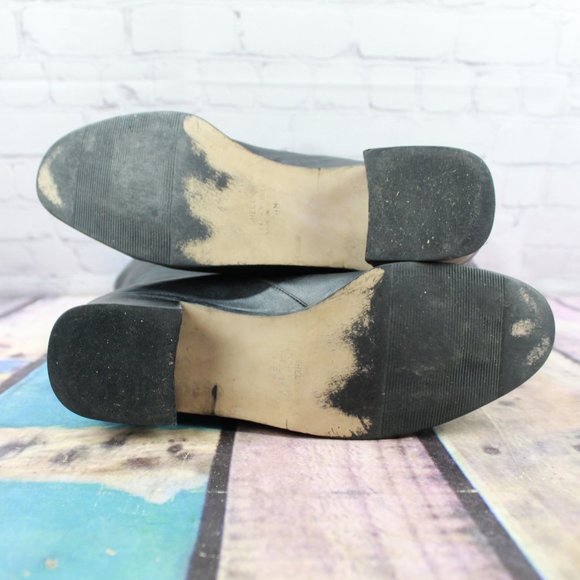 MARKON Shelly Black Soft Leather Tall Boots Size 9 - Picture 6 of 8